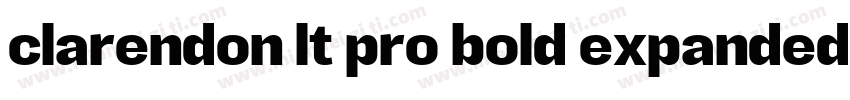 clarendon lt pro bold expanded byli字体转换
